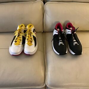 Kids' Black and Yellow Sneakers